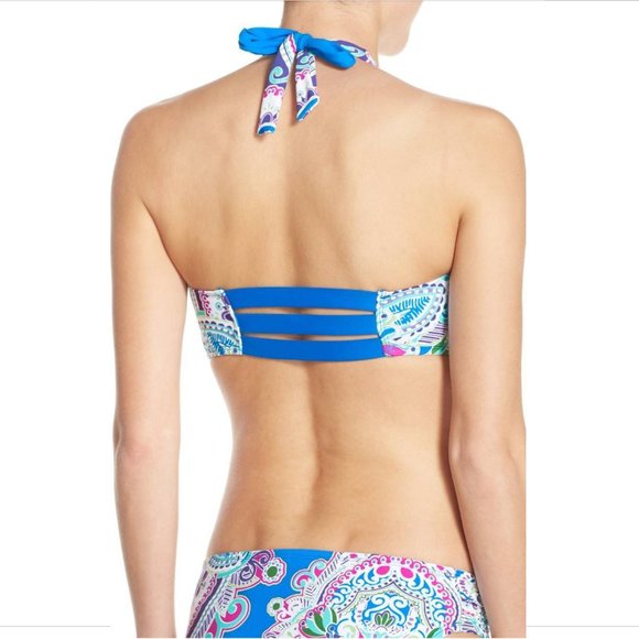 NEW 2PC La Blanca 'Lost Coast' High Neck Halter Top + Bikini Bottom [SZ 6 ] #C98 - Picture 5 of 13